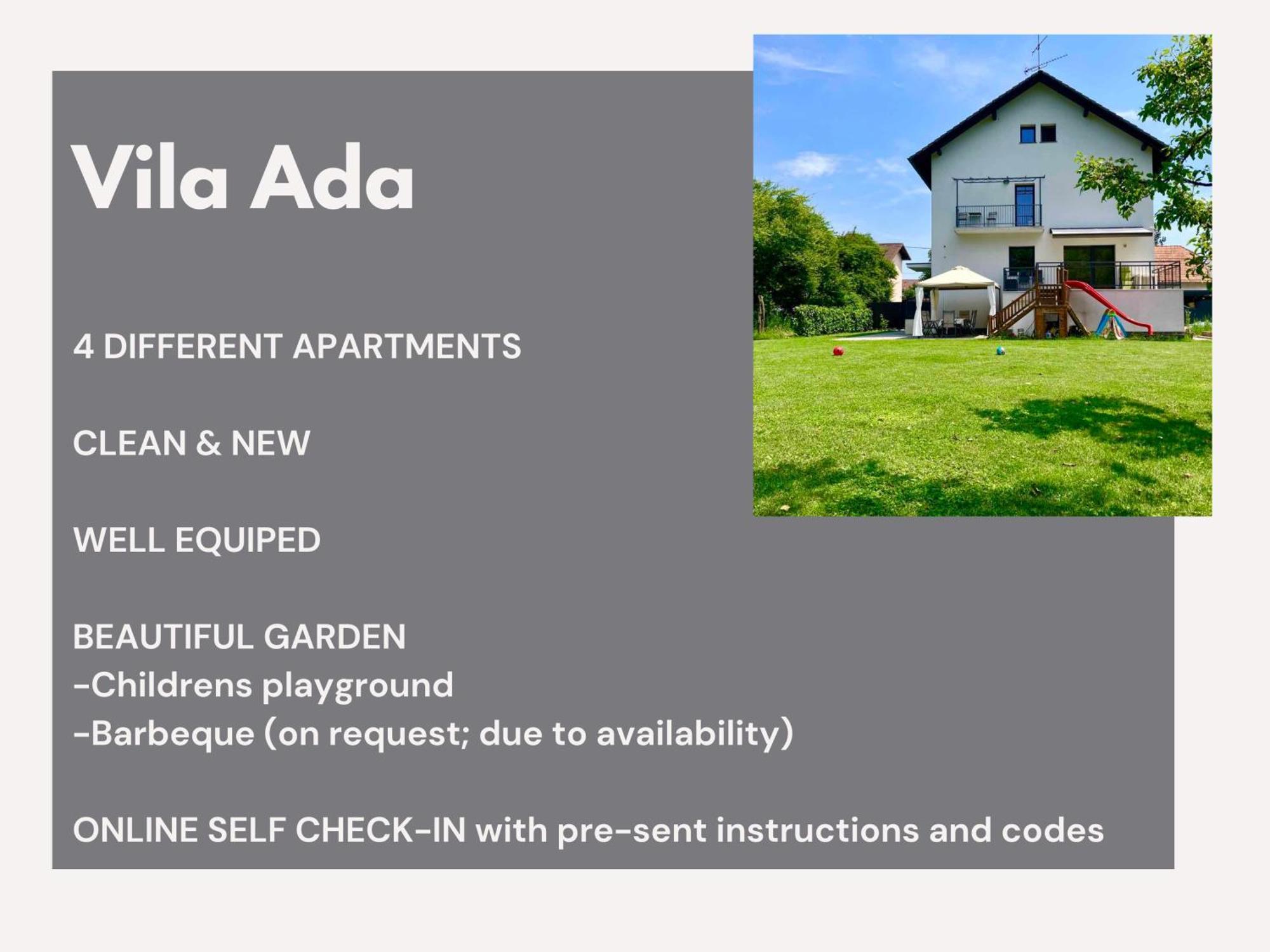 לובליאנה Vila Ada - 4 Cosy Apartments מראה חיצוני תמונה